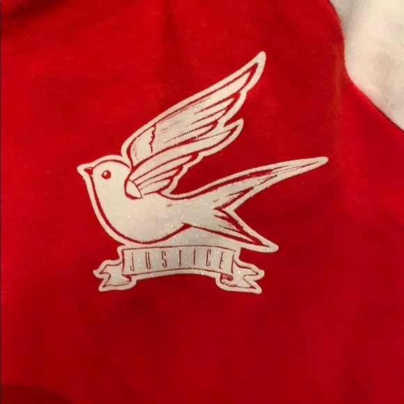 Girls size medium justice button up sweater - Picture 3 of 5